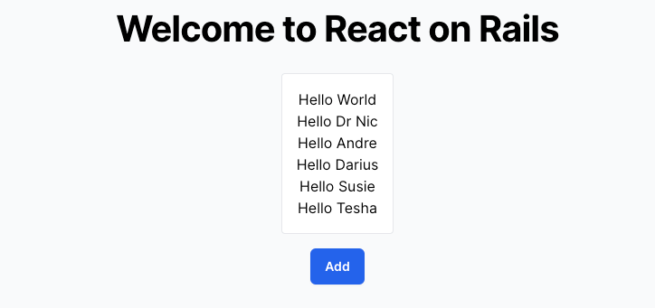 React components on Rails and Hotwire Turbo Streams